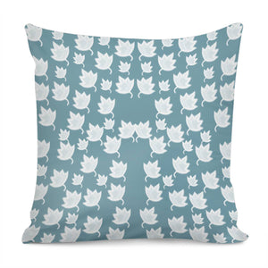 Leaves On Color Ornate Pillow Cover