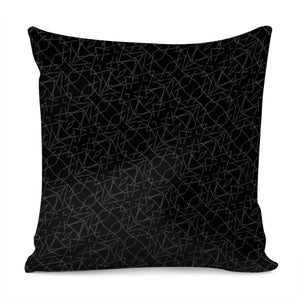 Pattern Abstrait Formes Blanc/Noir Pillow Cover