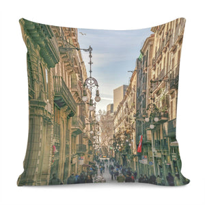 Gothic District, Barcelona-Spain Pillow Cover