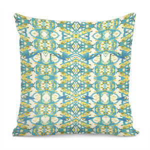 Colored Geometric Ornate Patterned Print Pillow Cover