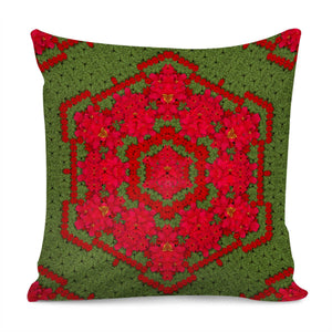 Bloom In Yule  Mandala Season Colors Pillow Cover