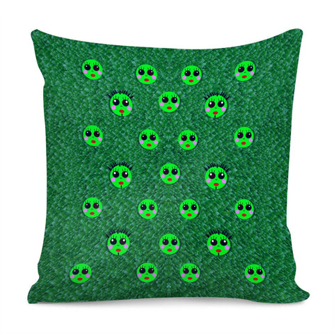 Image of Smiling Happy Ones In The Fauna Pillow Cover