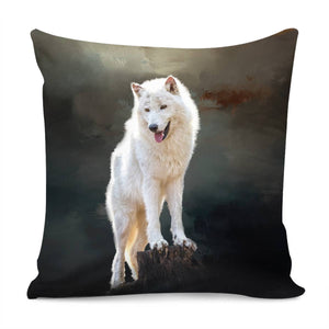 Arctic Wolf Pillow Cover