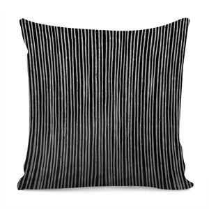 Stylish Silver Strips Pillow Cover