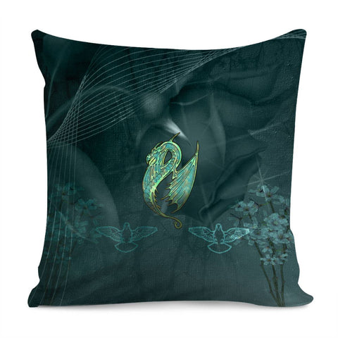Image of Elegant Chinese Dragon Pillow Cover