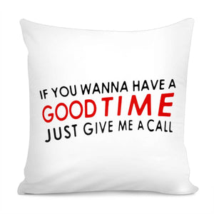 Motivational Phrase Typographic Design Pillow Cover