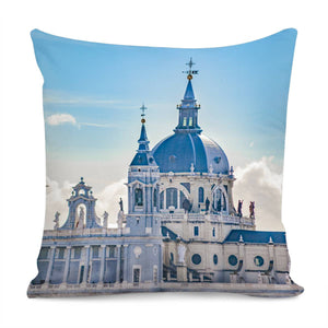 Santa Maria La Real De La Almudena Cathedral Pillow Cover