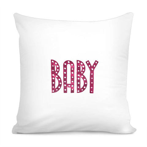 Image of Neon Style Baby Graphic Text Pillow Cover