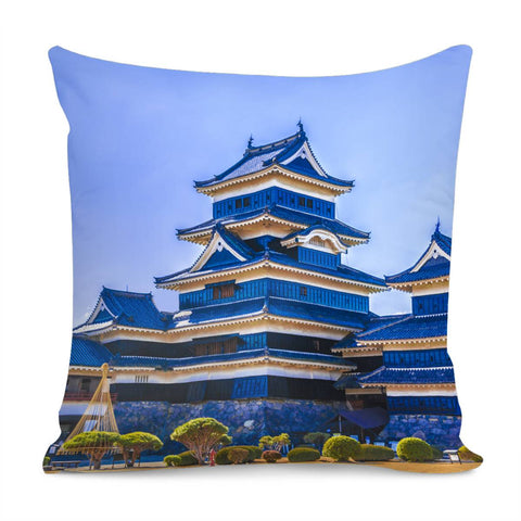 Image of Matsumoto Castle Exterior, Nagano, Japan Pillow Cover