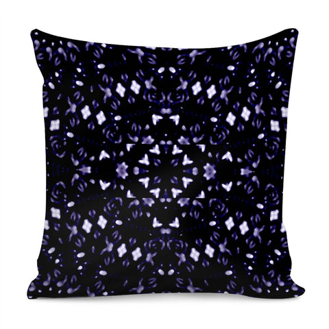 Image of Dark Violet Ornament Pattern Design Pillow Cover
