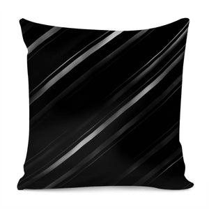 Minimalist Black Linear Abstract Print Pillow Cover