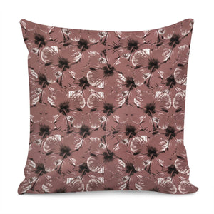 Hibiscus Flowers Collage Pattern Design Pillow Cover