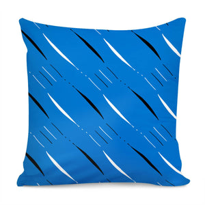 Blue, Black & White #2 Pillow Cover