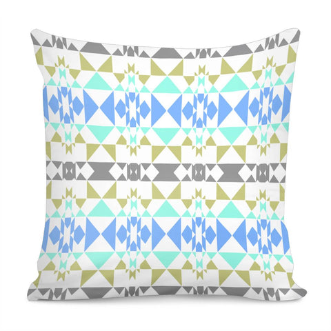 Image of Multicolored Geometric Pattern Pillow Cover