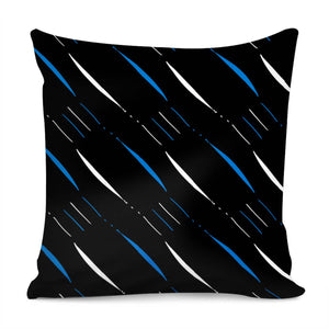 Blue, Black & White #3 Pillow Cover