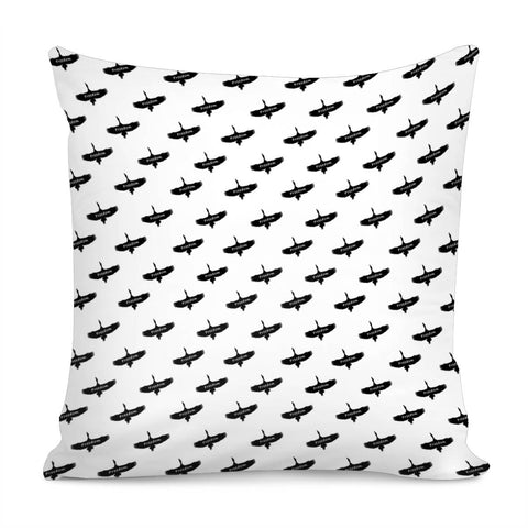 Image of Freedom Concept Graphic Silhouette Illustration Pillow Cover