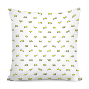 Ant Sketchy Comic Style Motif Pattern Pillow Cover