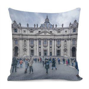 Saint Peters Square, Vatican City, Italy Pillow Cover