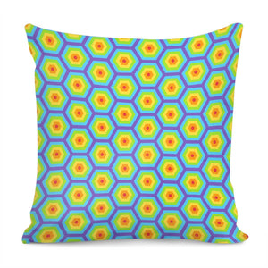 Rainbow Honeycomb Pillow Cover