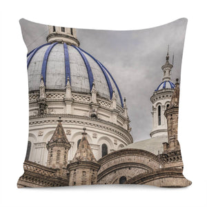 Immaculate Conception Cathedral Cuenca, Ecuador Pillow Cover