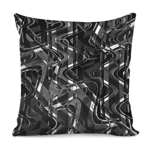 Black And White Geometric Print Pillow Cover