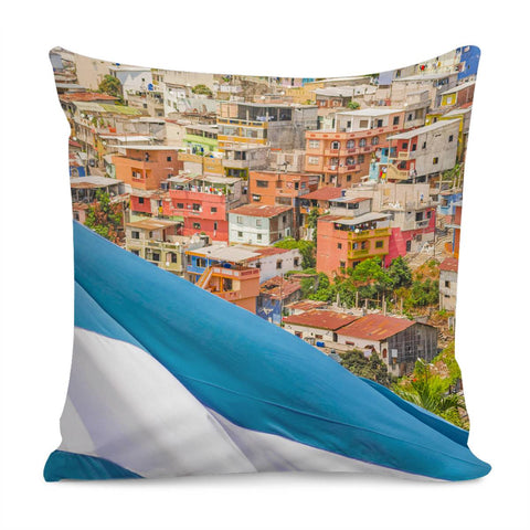 Image of Santa Ana Hill, Guayaquil Ecuador Pillow Cover