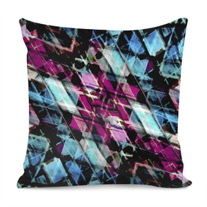 Matrix Grunge Print Pillow Cover