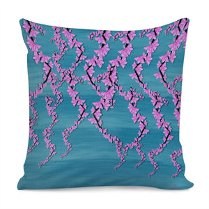 Sakura Trees Calming And So In Peace Pillow Cover