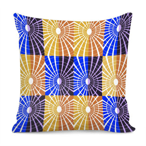 Blue Gold Shine Pillow Cover