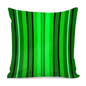 Green Stripe Pillow Cover