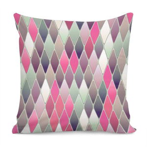 Pink Diamond Pinwheel Pillow Cover