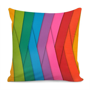 Rainbow Slice Pillow Cover