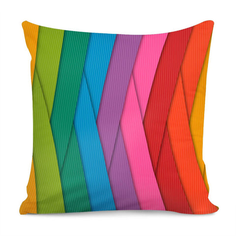 Image of Rainbow Slice Pillow Cover