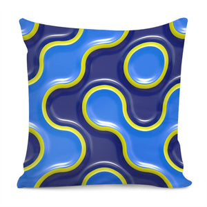 Blue Marble Pillow Cover