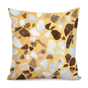 Orange Brown Terrazzo Pillow Cover