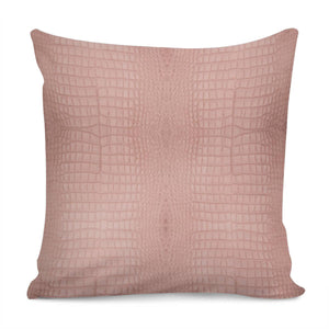 Pink Alligator Print Pillow Cover