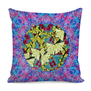 Flowers And The Cherry Blossom Tree Is Blooming So Free Pillow Cover