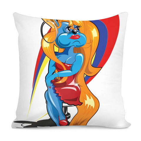 Image of Lady Rabbit Pillow Cover