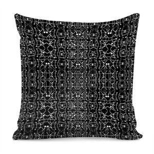 Black And White Ethnic Ornate Pattern Pillow Cover