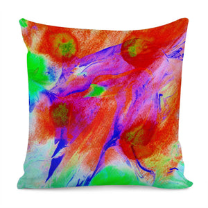 Red Abstract Pillow Cover