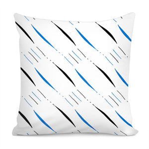 Blue, Black & White #4 Pillow Cover