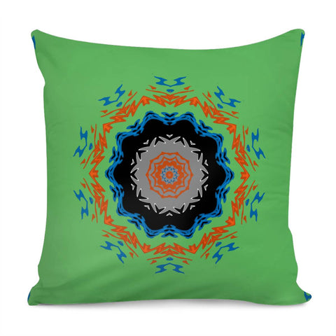 Image of Multicolor Circular Print Pillow Cover