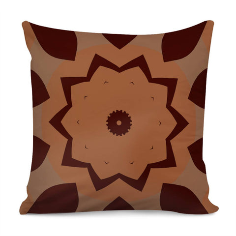 Image of Dark And Light Brown Pattern Pillow Cover