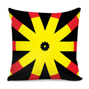 Black And Yellow Star Pattern Pillow Cover