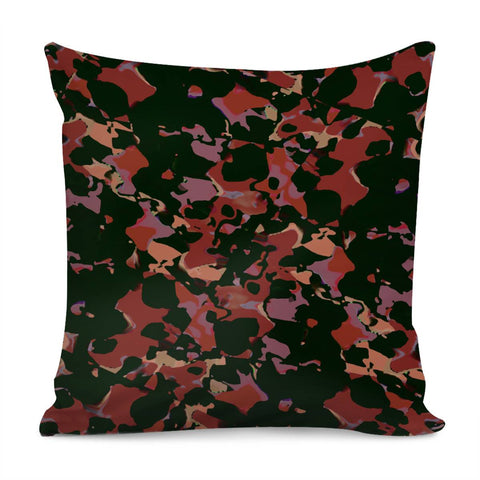 Image of Dark Abstract Camo Print Pillow Cover