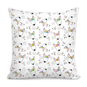 Rainbow Bully Pattern Pillow Cover