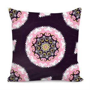 Abstract Pink And Black Pillow Cover