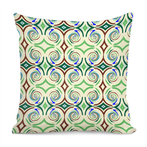 Light Green Pattern Pillow Cover