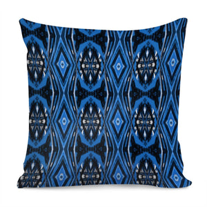 Blue Tribal Print Pillow Cover