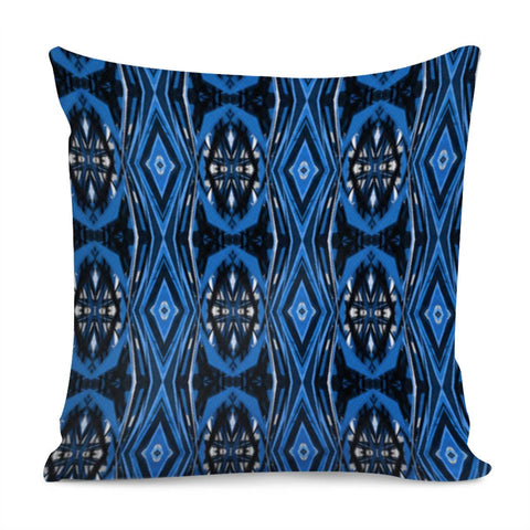 Image of Blue Tribal Print Pillow Cover